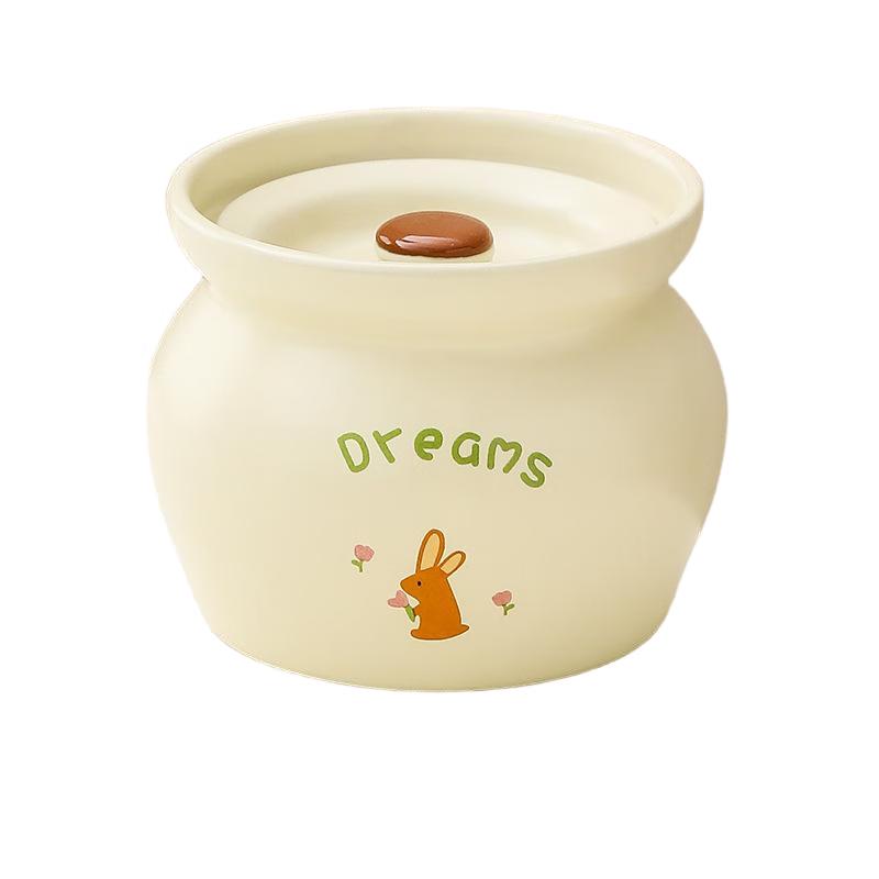 Керамические горшки для тушения и варки на пару LISM с рисунком кенгуру