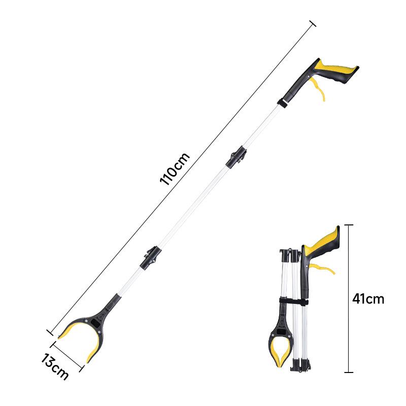 Portable Foldable Litter Picker Grabber Tool Lightweight Wide Claw Trash Reacher for Outdoor Camping Cleaning