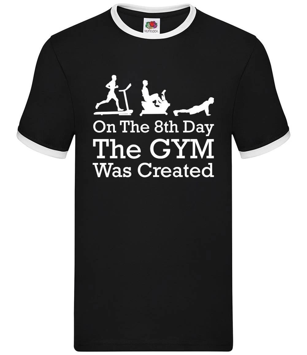 On The 8th Day Gymnastics Was Created - Mens Ringer - Gymnast Gym Love Funny XXXL