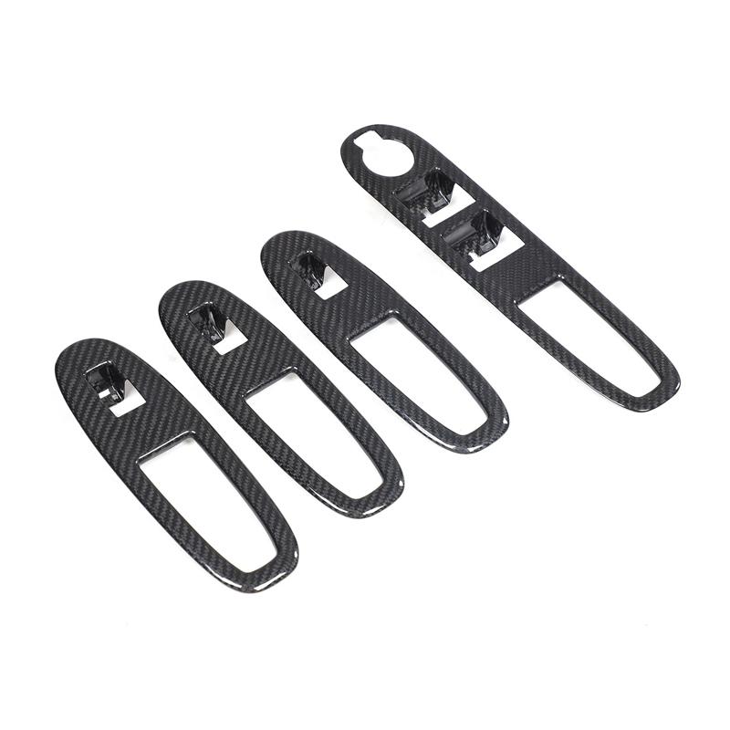 For Alfa Romeo 159 Brera Spider 939 2004-2023 Real Carbon Fiber Car Window Lift Switch Panel Cover Trim Car Accessories LHD/RHD