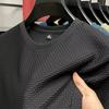2024 Men's Ice Silk Breathable Mesh Short-Sleeved T-Shirt – Ultra-Thin, Round Neck Summer Wear