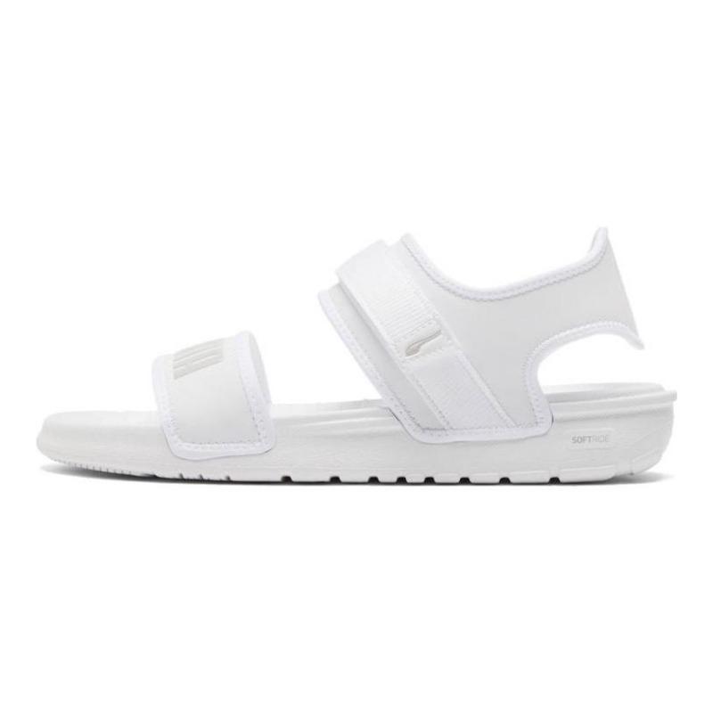 PUMA Softride Women Leather Beach Sandals White 375104-03 42