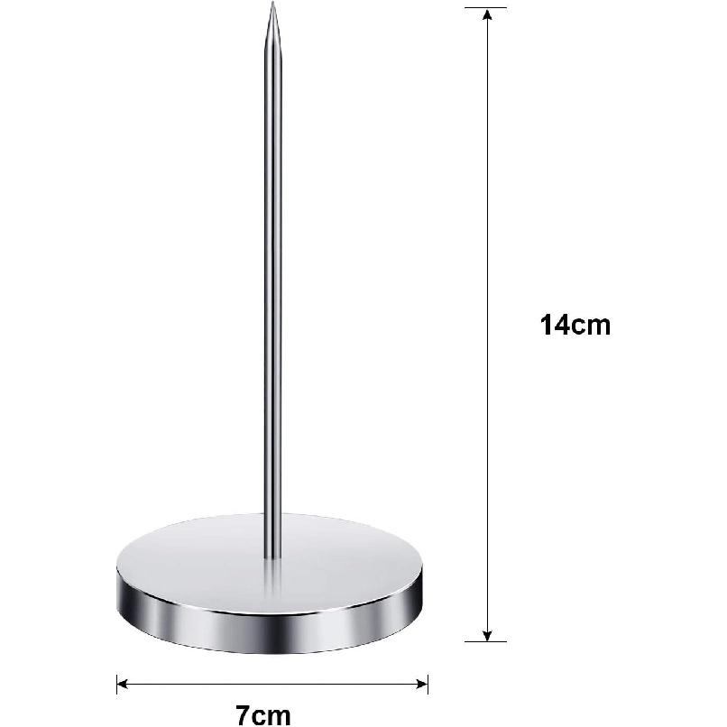 Chinco 3 Pcs Receipt Holder Spike, Bill Fork, Check Spindle, Ticket Stabber for Restaurant, Memo Holder Spike
