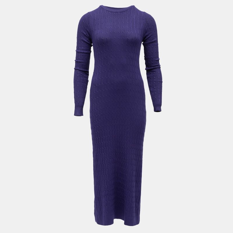 Robe maxi maille torsadée col rond Femme BILL TORNADE