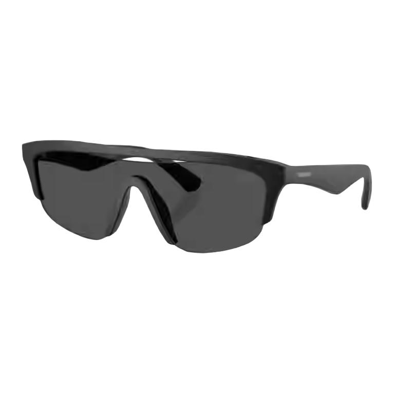 Burberry One-piece Casual Solid Design Plate Hrame Irregular Shape Sunglasses Unisex Couple Black