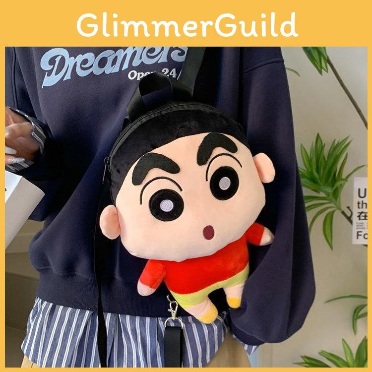 Crayon Shinchan Plush Backpack With Cartoon Design For Daily Use And Storage