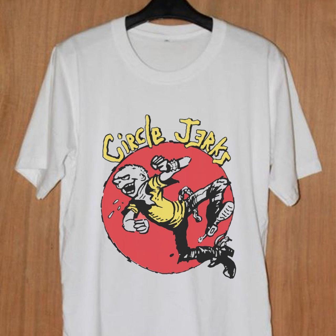 Vintage Circle Jerks Tour Band Shirt Rare Design White Unisex Shirt WA1970 L