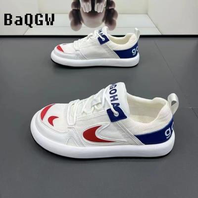 Fashion Color Block Designer Platform White Sneakers Men Soft Comfortable Shoes Unisex Casual Sneakers Lightweight Trend Men Shoes