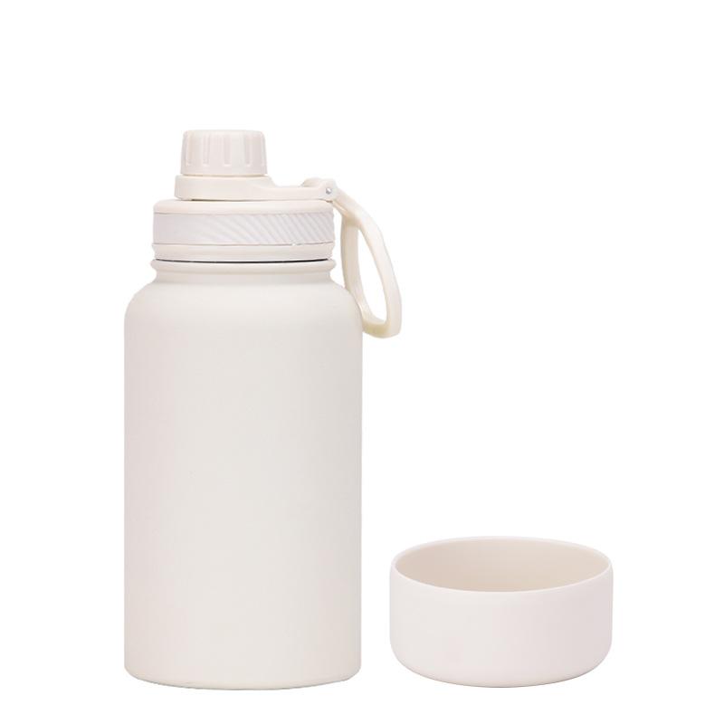 650Ml Stainless Steel Thermos Cup Non-Slip Outdoor Portable Water Cup Simple Wide Mouth Sports Kettle