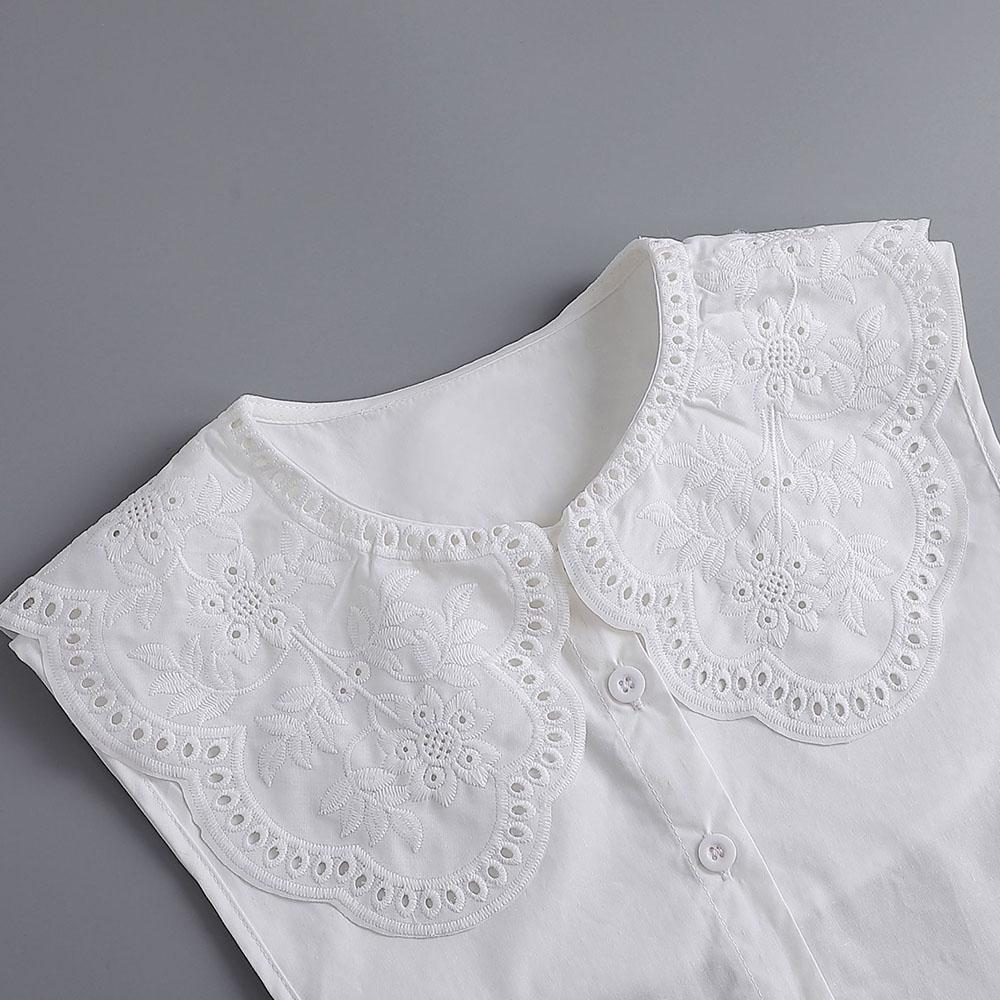 Vintage Kragen Spitze Modeaccessoire Kragen Abnehmbar Hemdkragen Baumwolle Für Büro Damen Bluse
