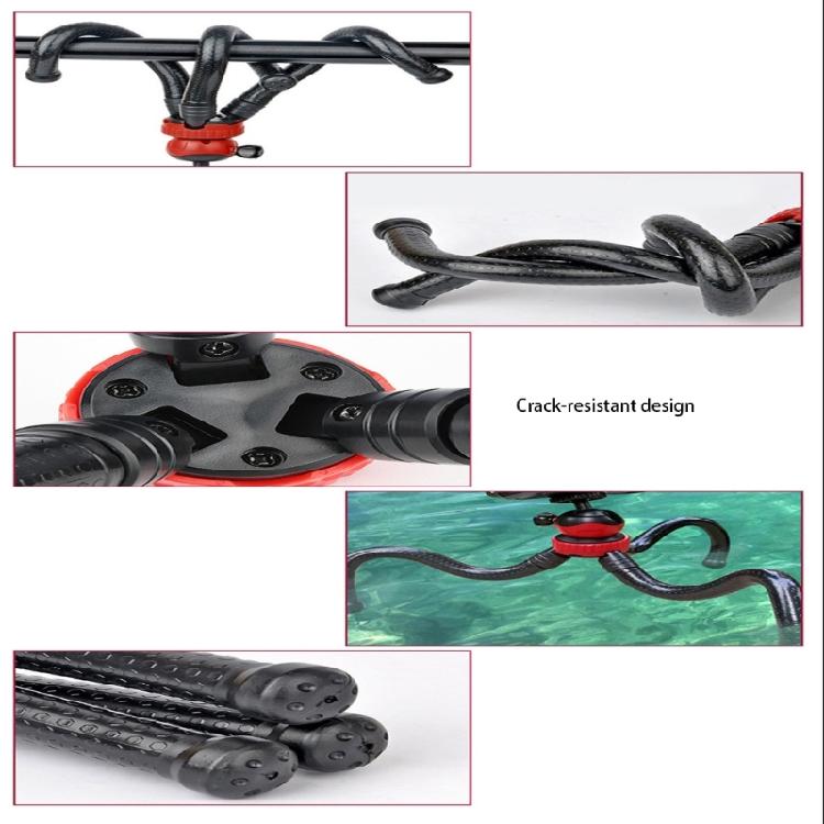 Bendable Shoot Tripod With Retractable Phone Holder Support 360 Degree Rotating Mount Compatible For DSLR Camera Devices