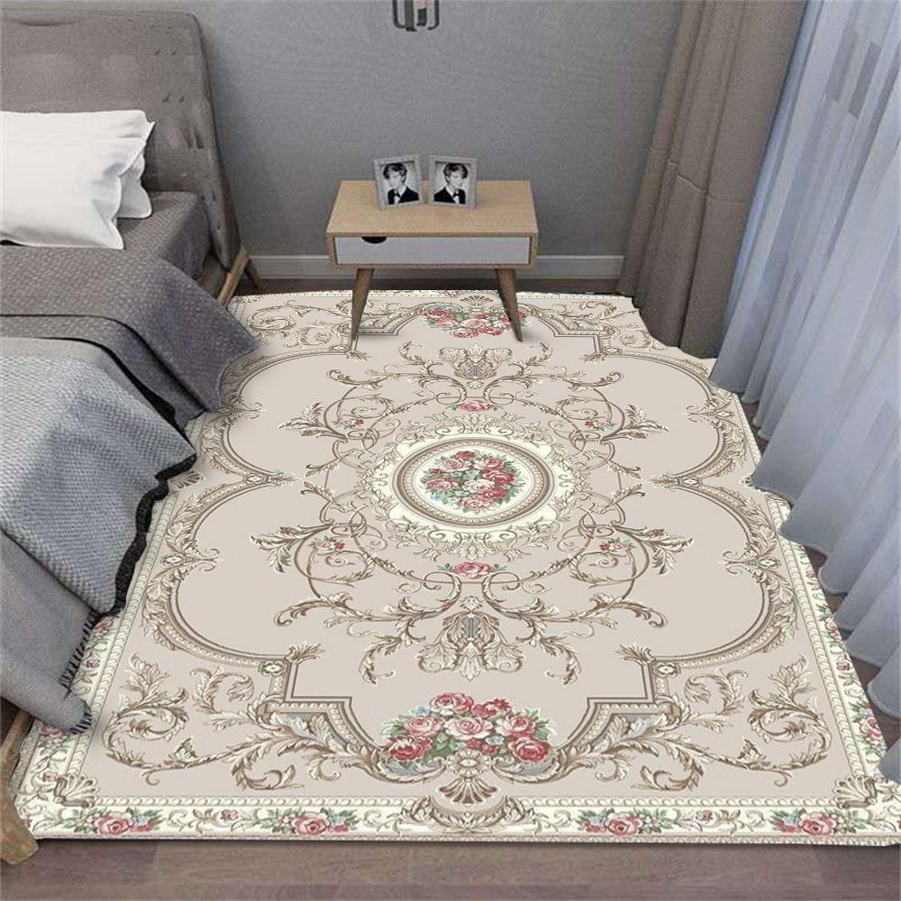 French Carpet Cartoon Living Room Bedroom Kitchen Sofa Table Balcony Rug Non-slip Washable Mat Exquisite Home Ornaments