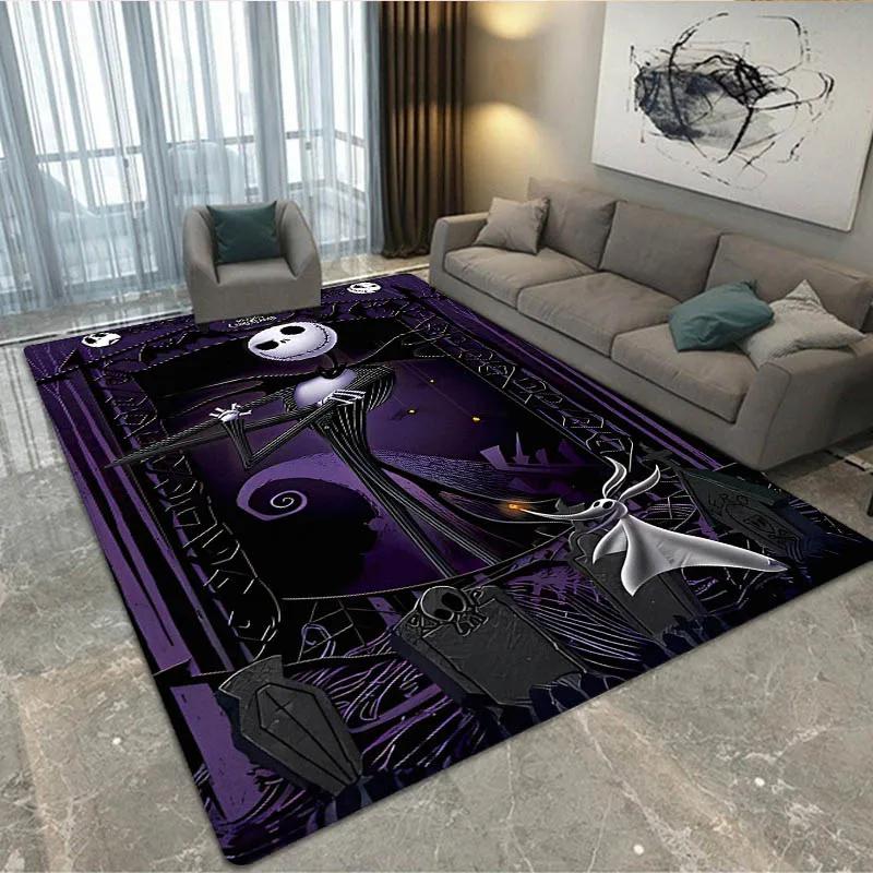 Halloween The Nightmare Before Christmas Teppich Wohnzimmer Schlafzimmer Teppich Rutschfester Teppich Zuhause Schlafzimmer Dekoration Geburtstagsgeschenk