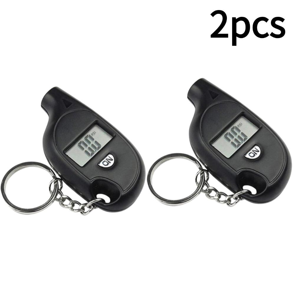 1/2/3/4/5pcs Tire Gauge Digital With LCD Display Auto & Motorcycle Air Pressure Tester Tire Safety Alarm Testing Tools