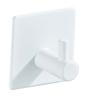 Self-Adhesive Coat Rack Hook Black Brushed White Stainless Steel Wall Mounting Without Drilling for Clothes
