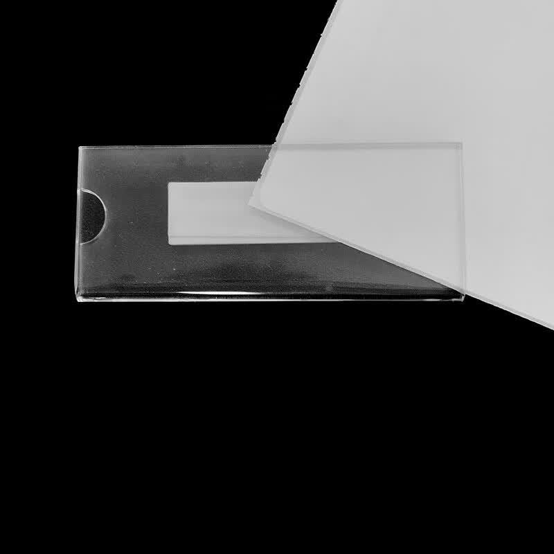 Acrylic Transparent Insert Card ID Badge Holder, 75x30mm