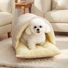 winter Indoor thickened cat bed washable soft short plush fluffy cats sleeping bed enclosed warm pets bed for Puppy Kitten
