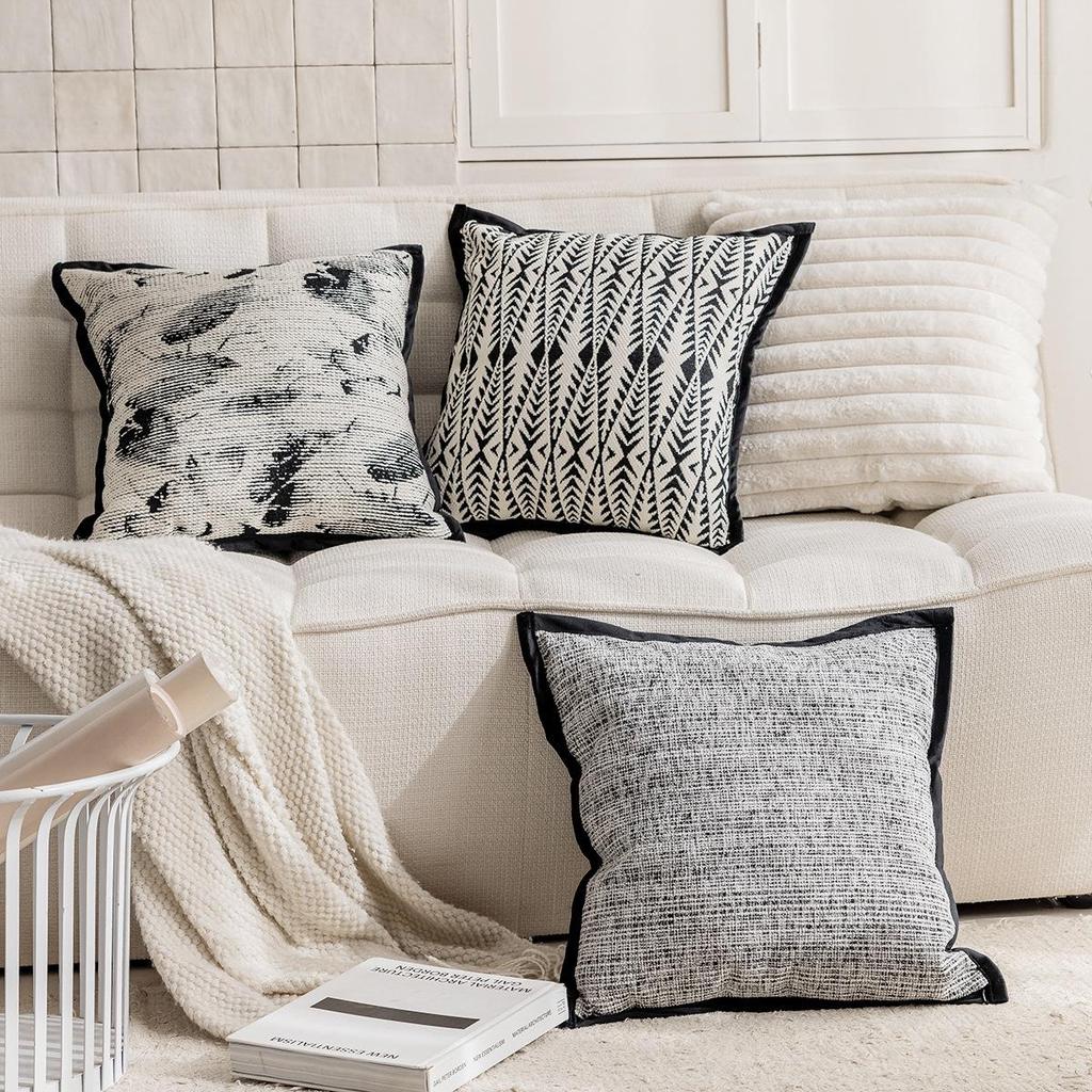 Modern Minimalist Light French Sofa Pillowcase for Living Room & Bedroom