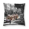 San Francisco Cable Car Square Pillowcase Polyester Linen Velvet Printed Zip Decorative Pillow Case Sofa Cushion Cover