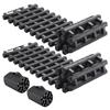 2PCS Traction Boards with TPR for Mud Snow Sand Storage Bags Short Black