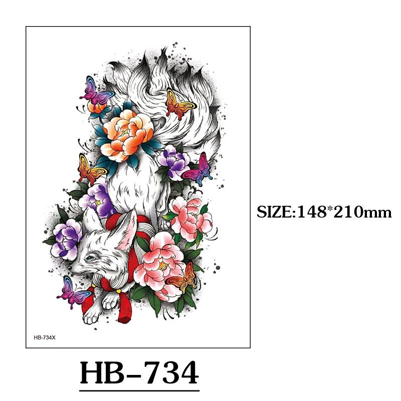 Animal Tattoo Sticker Wolf Head Lion Tiger Fierce Animal Tattoo Sticker Tattoo