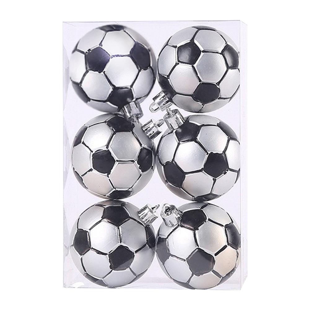 

6 шт. Рождественские шары Спортивная тематика Рождественские елочные украшения Рождественские елочные шары Рождественские подвесные елочные подвески для Рождественских елочных шаров 8cm