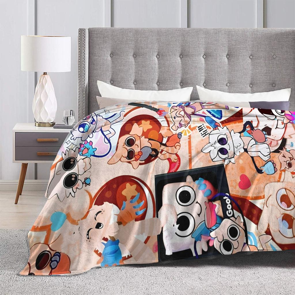 Dandys World Shelly Blanket Catoon Wool Novelty Breathable Throw Blankets for Coverlet Spring/Autumn