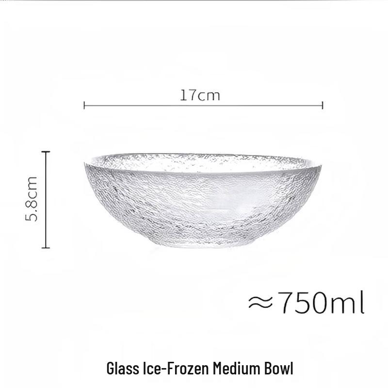 Darian Glass Salad & Dessert Bowl