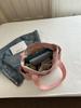 Women's Pink Canvas Tote Bag - Large Capacity, Versatile Shoulder Handbag for Commuting (2026 New Style)