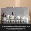 Japanese Style Suet Jade-like White Porcelain Kung Fu Tea Set