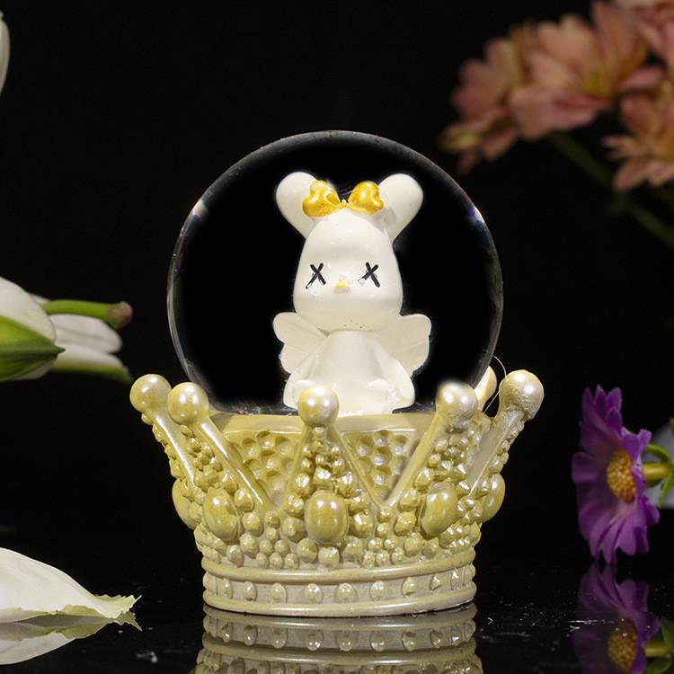 

Pet Park Cute Luminous Crystal Ball Cartoon Fox Children Night Light Button Cell StyleP