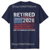Retired 2026 USA Dad Grandpa Retirement TShirt Beach Cotton TShirts For Mens Harajuku Custom Logo Tshirt Classic Clothing
