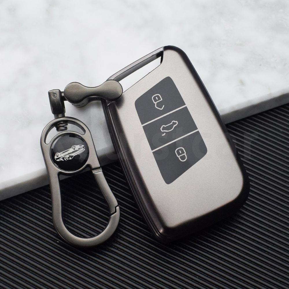 3 Buttons TPU Shell Fob Holder For VW Volkseagen Passat B8 Magotan For Skoda Superb A7 Kodiaq Seat Car Remote Key Case Cover