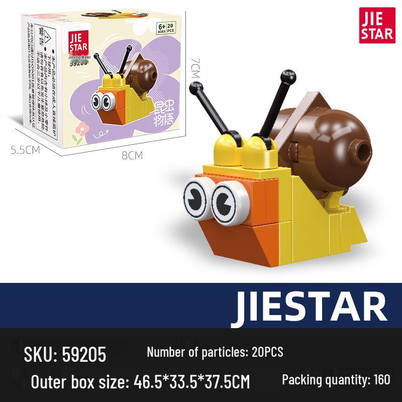 Jie Xing Educational Insect & Marine Animal Stacking Blocks Toy