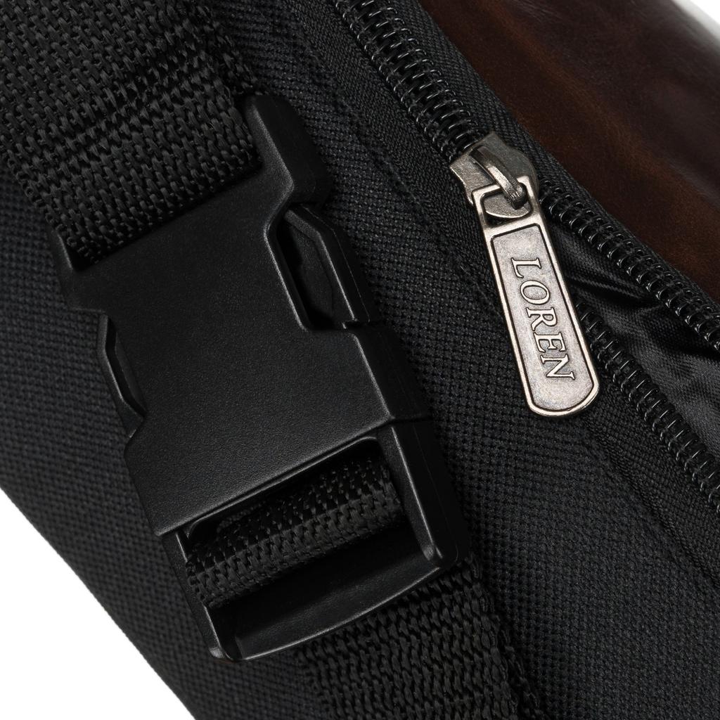 WB05A-BLACK/BROWN Waist Bag