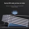 Portable Invisible Laptop Stand: Mini 3D Cooling Bracket with Keyboard Feet Support and Foldable Base