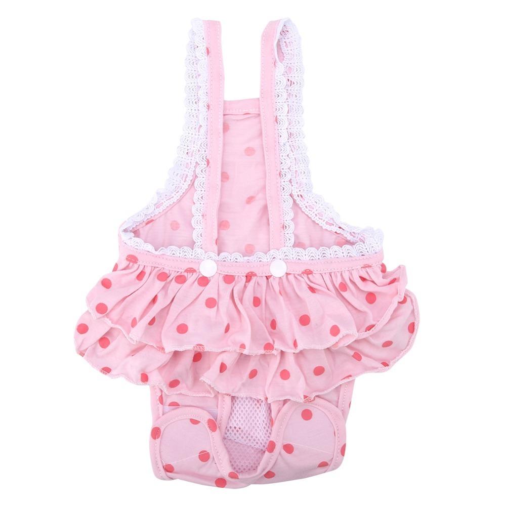 Suspender Style Pet Period Pants Polka Dot Polka Dot Dog Skirt Dog Diaper Skirt  Menstrual Period S