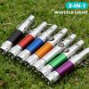 Whistle With Flashlight Quality Emergency Kit Keychain Climbing Keyring Portable Survival Outdoor Whistle 3-In-1 Flashlight Comp