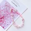 Chain Pendant Pink Acrylic Beaded Wrist Hand Lanyard Mobile Phone Straps Hand Strap Phone Charm