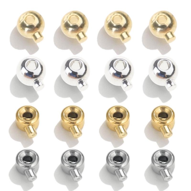 Positionierungsverschluss Kupferbeschichtet Quetsch-Endperlen Geschenk für Schmuckhersteller