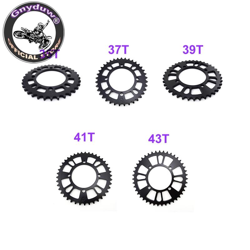 Gnyduw Rear Sprocket 420 76mm 35T/37T/39T/41T/43T For SDG Hub Wheel Pit Dirt Bikes Pitmotards YCF Stomp Thumpstar Parts