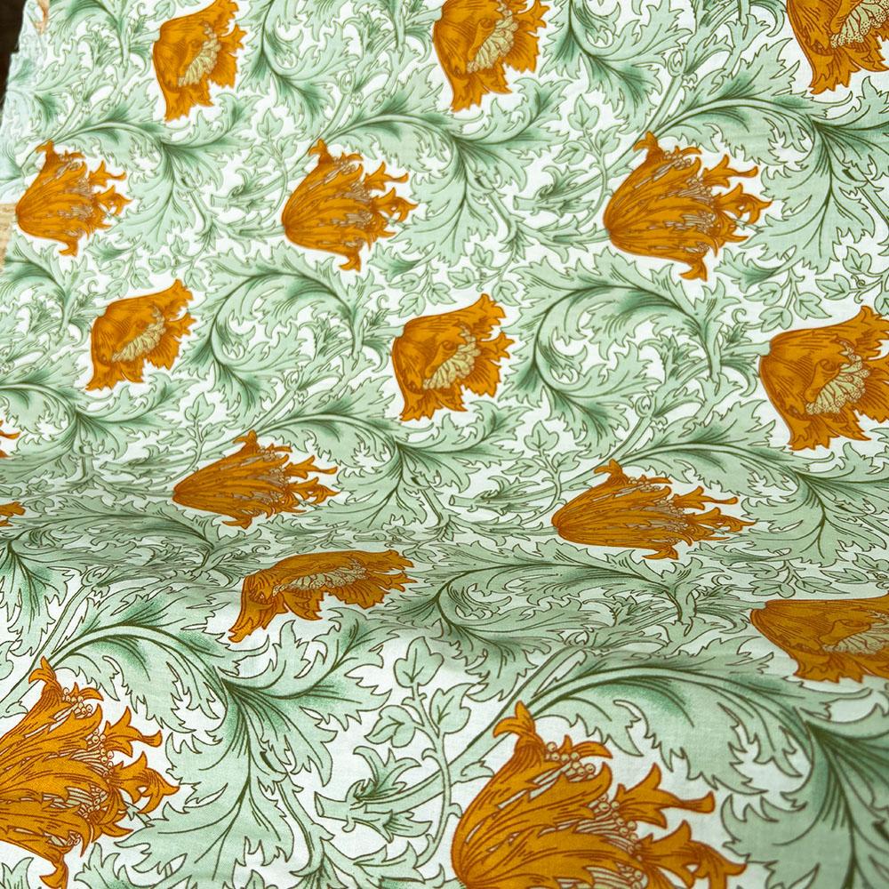 145x50cm Retro Style Morris Floral Printing Cotton Fabric For Sewing Clothing Dress Shirt DIY Pillowcase Bag Quilting Materials