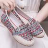 Spring/Summer 2025 Women's Breathable Ethnic Flat Linen Shoes - Lightweight Old Beijing Style