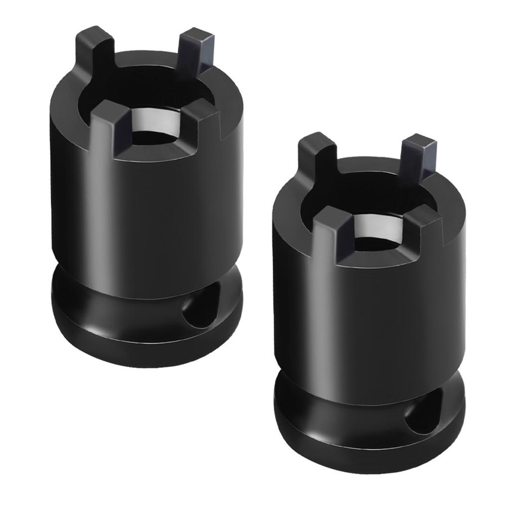 2pcs Angle Grinder Wrench Attachment 1/2Inch Socket Adapter 4Pin Driver Spanner for Cordless Impact Tool Removal Tool