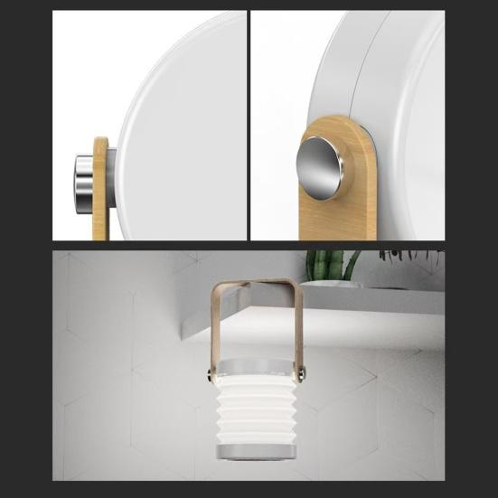 Night Light USB Rechargeable 1200mAh Battery Operated Nursery Lamp LED Desk Light with 3-Level Dimming for Bedroom Nursery