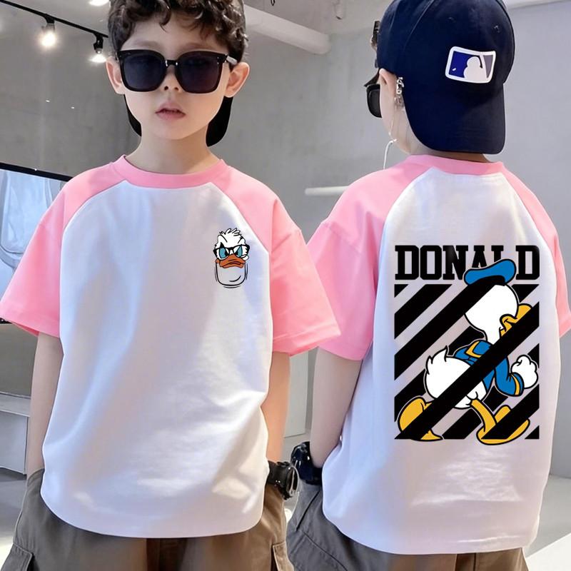 T-shirt short sleeved shirt with unique print, suitable for boys and boys summer tops