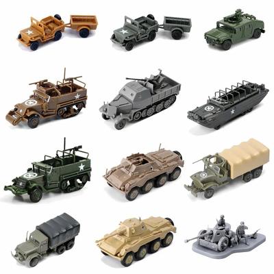 4D 1/48 1/72 Véhicules Militaires Puzzle Modèle d'Assemblage Camion Char Voiture Blindée Véhicule de Combat d'Infanterie Modèle de Voiture