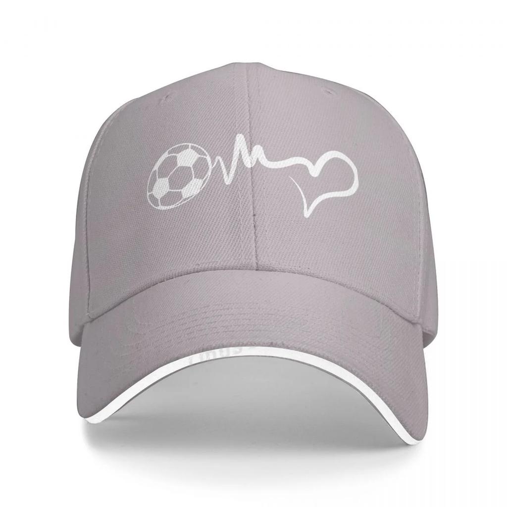 Fashion Soccer Ball Heartbeat Baseball Cap Men Soccer Sports Hip Hop Cap Summer Adjustable Football Lovers Hat Snapback Gorra