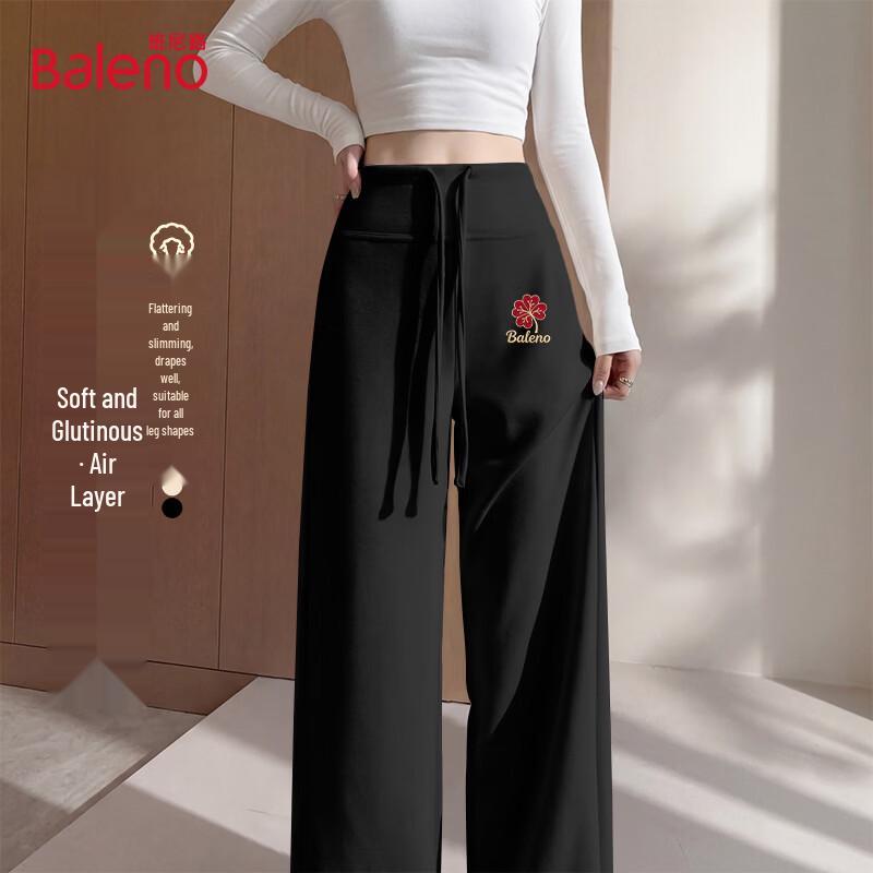 Baleno Women s Floral Straight-Leg Wide-Leg Casual Pants XL
