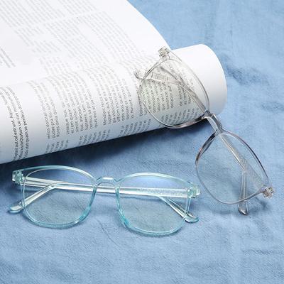 Oversized Anti Blue Light Optical Glasses Retro Square Frame Men Women Optical Spectacle Eyeglasses Vintage Computer Glasses